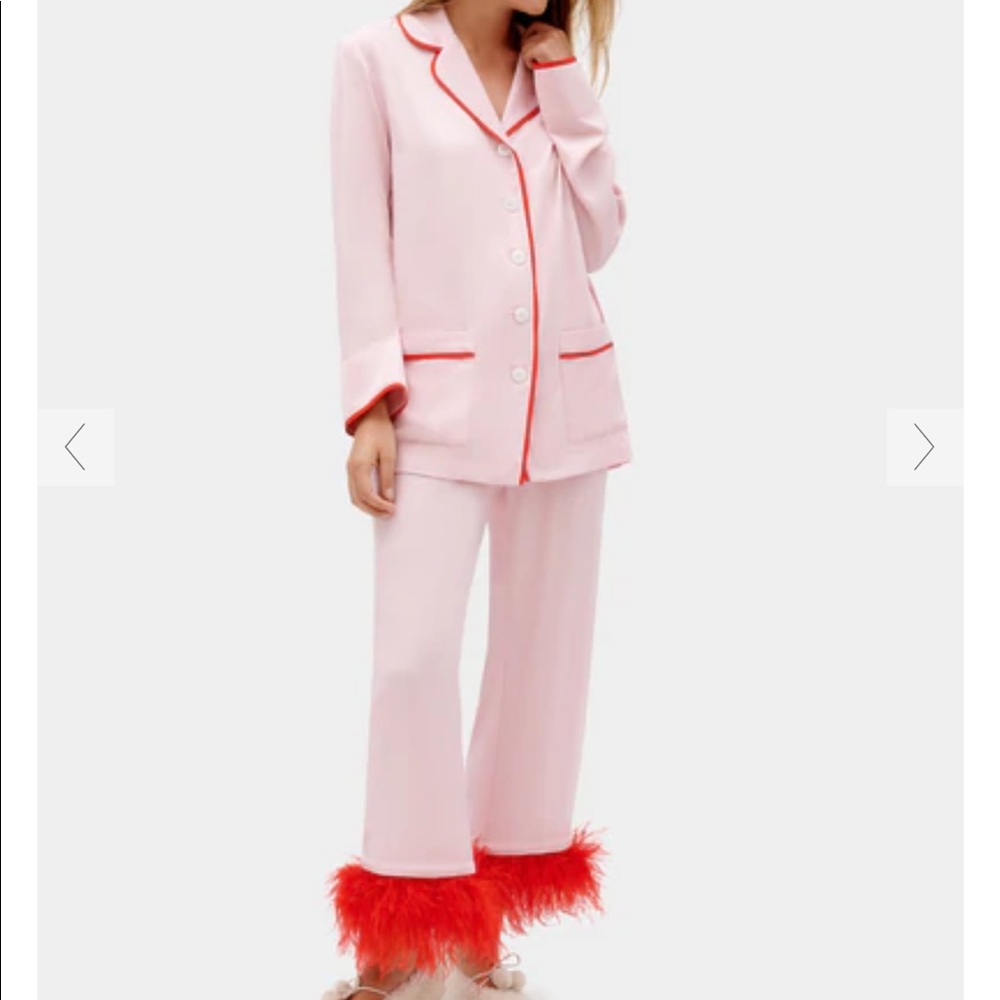 Sleeper Pink Party Double Detachable Feather PJ Set